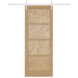Sliding Door ORKDAL Brown 83 x 211 cm Solid Pine Wood 3333702