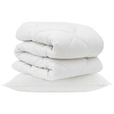 Duvet with Pillow 2 pcs White Microfiber 3376692