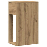 ZNTS Computer Tower Stand with Drawer Artisan Oak 30x44x74 cm 858739