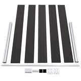 Fence Panel WPC 180x105 cm Black 148975