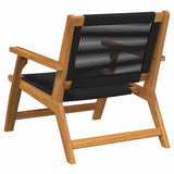 Garden Furniture 2 pcs Black 67 x 76 x 73 cm Solid Acacia Wood 367831