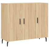 Sideboard Sonoma Oak 90x34x80 cm Engineered Wood 828127