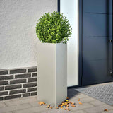 Garden Planters 2 pcs Triangular 40x34.5x75 cm Stainless Steel 851166