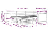 Outdoor Sofa Set 5 pcs Natural 59 x 59 x 37 cm Polyester 3384310