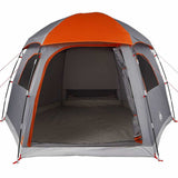 Family Tent Igloo 6-Person Grey and Orange Waterproof 4009571