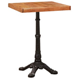 Bistro Table Brown 50 x 50 x 76 cm Solid Acacia Wood 42013026