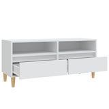 TV Cabinet White 100x34.5x44.5 cm Engineered Wood 831893