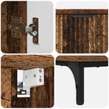 Bathroom Furniture Set Old Wood Engineered wood, Metal 3393121