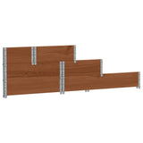 3-Tier Raised Bed Brown 120x80 cm Solid Wood Pine 4010316