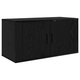 Wall-mounted TV Cabinet Set 3 pcs Black Oak 80 x 34.5 x 40 cm 3415599