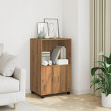 Rolling Cabinet Artisian Oak 55x40x91 cm Engineered Wood 853190