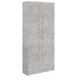 Book Cabinet Concrete Grey 82.5x30.5x185.5 cm Engineered Wood 802736