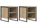 Bedside Table 2 pcs Sonoma 39.5 x 30 x 50 cm Engineered Wood 886633