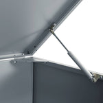 Wheelie Bin Storage for 6 Bins Grey 414x79x117 cm Steel 3279991