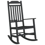 Rocking Chair Black 84 x 65 x 114 cm Resin 42012443