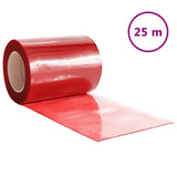 Door Curtain Red 300 mmx2,6 mm 25 m PVC 153869