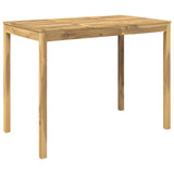 Garden Bar Table White 141 x 80.5 x 105 cm Solid Acacia Wood 901723