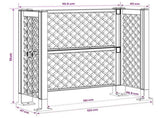 Dustbin Trellis Anthracite 123 x 47 x 114 cm PP 42041758