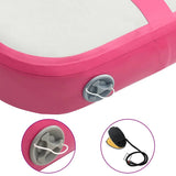 Inflatable Gymnastics Mat with Pump 60x100x20 cm PVC Pink 92655