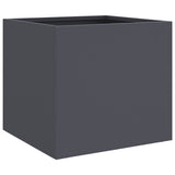 Planters 2 pcs Anthracite 32x30x29 cm Steel 841540