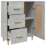 812226 Sideboard Concrete Grey 69,5x34x90 cm Engineered Wood