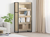 Book Cabinet Sonoma 60 x 30 x 155 cm Engineered Wood 886397