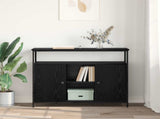 Sideboard Black Oak 100 x 35 x 80 cm Engineered Wood 882814