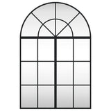 Wall Mirror Black 60x90 cm Arch Iron 3200605