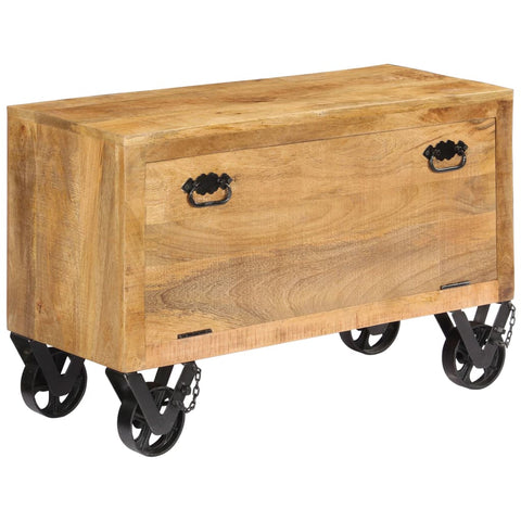 Shoe Cabinet 86x35x55 cm Solid Mango Wood 247658