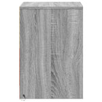 ZNTS Bedside Cabinets with LED Lights 2 pcs Grey Sonoma Engineered Wood 852044