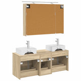Bathroom Furniture Set 4 pcs Sonoma Oak 3406817