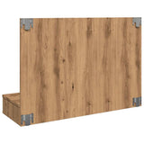 Mirror Cabinet with LED Artisan Oak 90x31.5x62 cm 857006