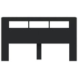 LED Headboard Black 180x18.5x103.5 cm Engineered Wood 837359