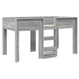 Bunk Bed for Kids Grey Sonoma 100 x 200 cm Engineered wood 3410504