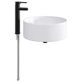 Bathroom Wash Basin Matte Black 40.5 x 40.5 x 15.5 cm Metal 890241