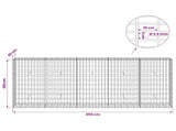 Gabion with 3.5 mm Wire and 5x10 cm Mesh 250x30x100 cm 3462719