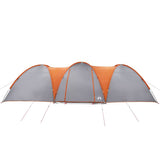 Family Tent Dome 8-Person Grey and Orange Waterproof 4009430