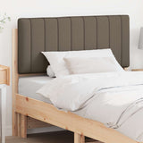 Upholstered Headboard Brown and Taupe 100 cm Solid Pine Wood 880196