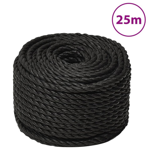 Work Rope Black 24 mm 25 m Polypropylene 153032