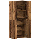 Shoe Cabinet with Door Brown 80 x 35.5 x 180 cm Engineered wood 3333843
