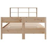 Bookcase Bed without Mattress 140x200cm Solid Wood Pine 3322987