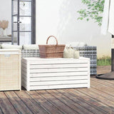 Garden Box White 101x50.5x46.5 cm Solid Wood Pine 823949