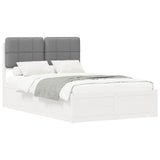 Bed Frame with Upholstered Headboard Light Grey 120 x 190 cm 3405546