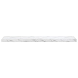 Wall Shelf White Marble 120 x 23.5 x 4 cm Engineered Wood 42019977
