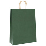 Paper Bags 250 pcs with Handles Green 32x12x42 cm 4101732
