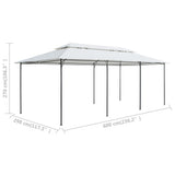Gazebo 600x298x270 cm White 180g/m 310072