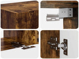 TV Cabinet Set Wall-mounted 4 pcs Smoked Oak Engineered Wood 3409011