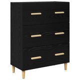 Sideboard Black Oak 69.5 x 34 x 90 cm Engineered Wood 880636