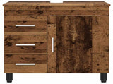 Bathroom Vanity Unit Old Wood 60 x 35 x 60 cm Engineered Wood 889383