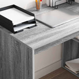 Desk with Shelf Grey Sonoma 108 x 55 x 103.5 cm Engineered Wood 869463